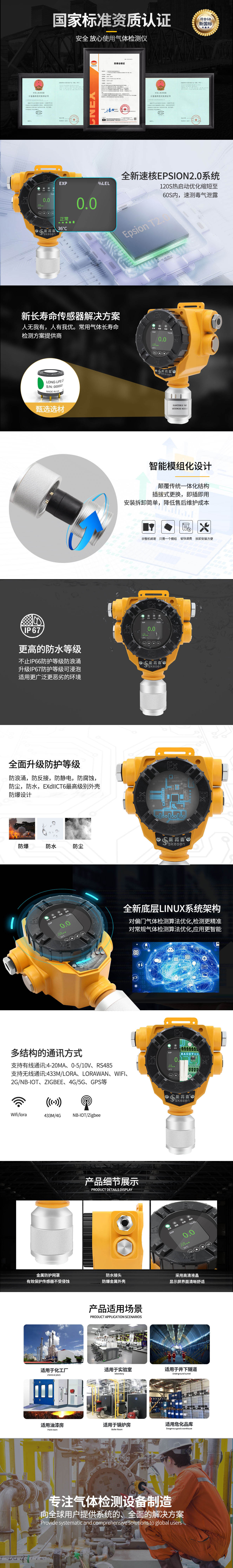 點型丙烷探測器